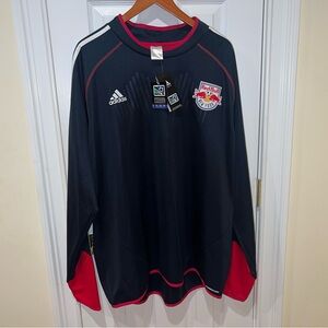 Adidas NY Redbull Long Sleeve Red Bulls MLS Soccer